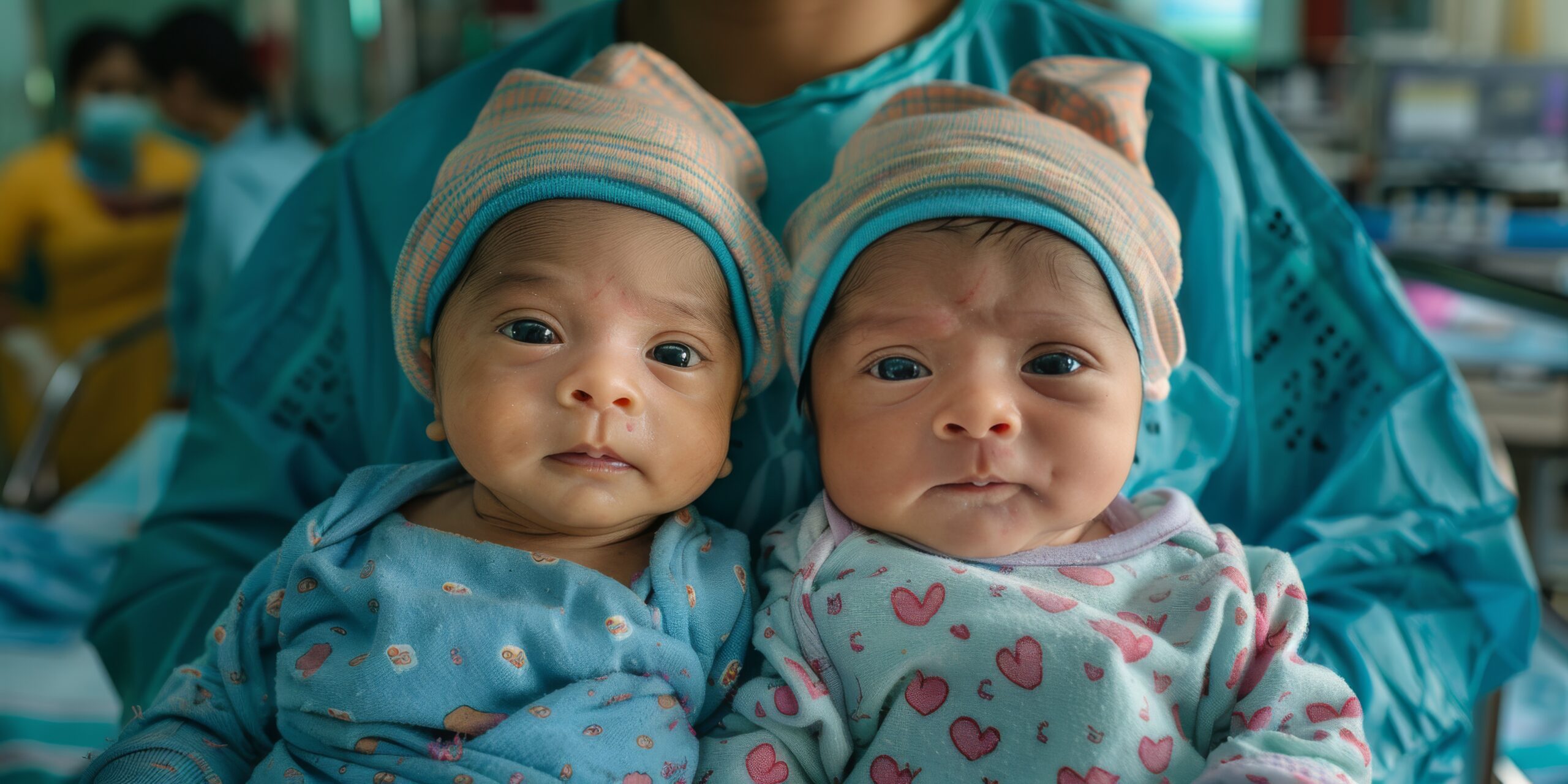 vecteezy ai generated two babies laying next to each other 43170595 scaled