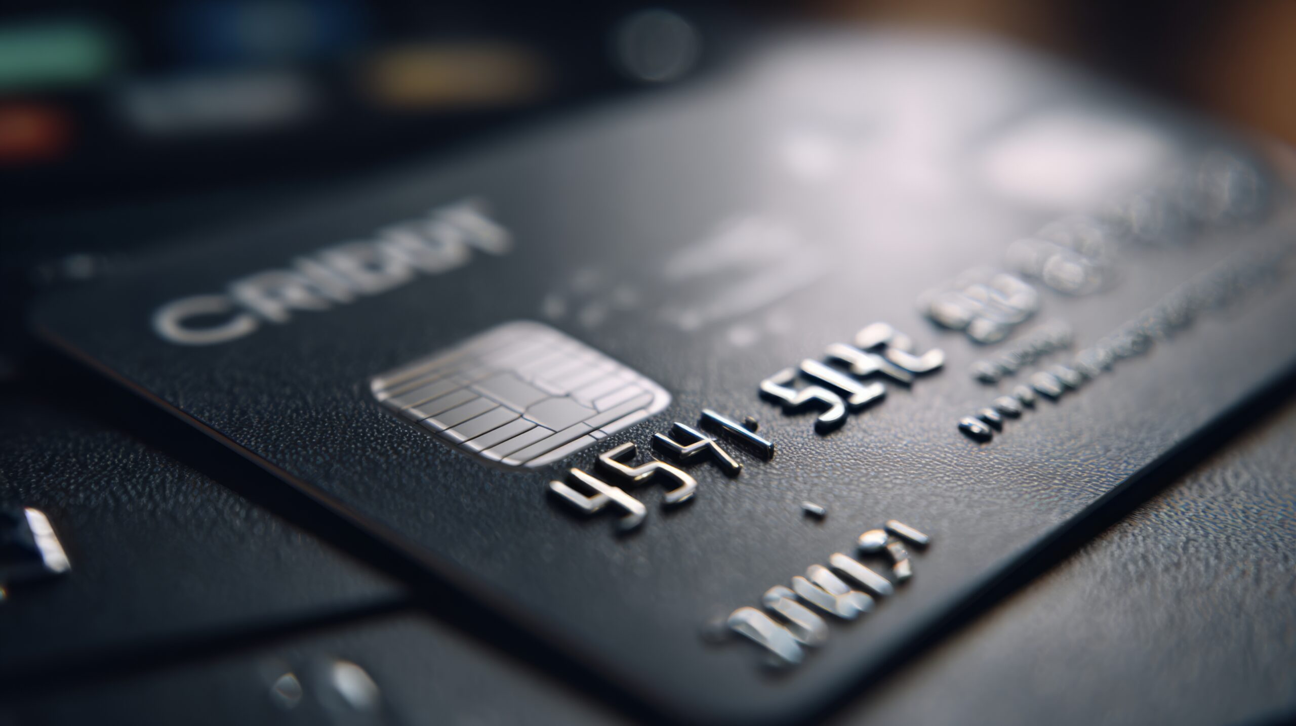 vecteezy close up of a sleek black credit card resting on a payment 72430419 scaled