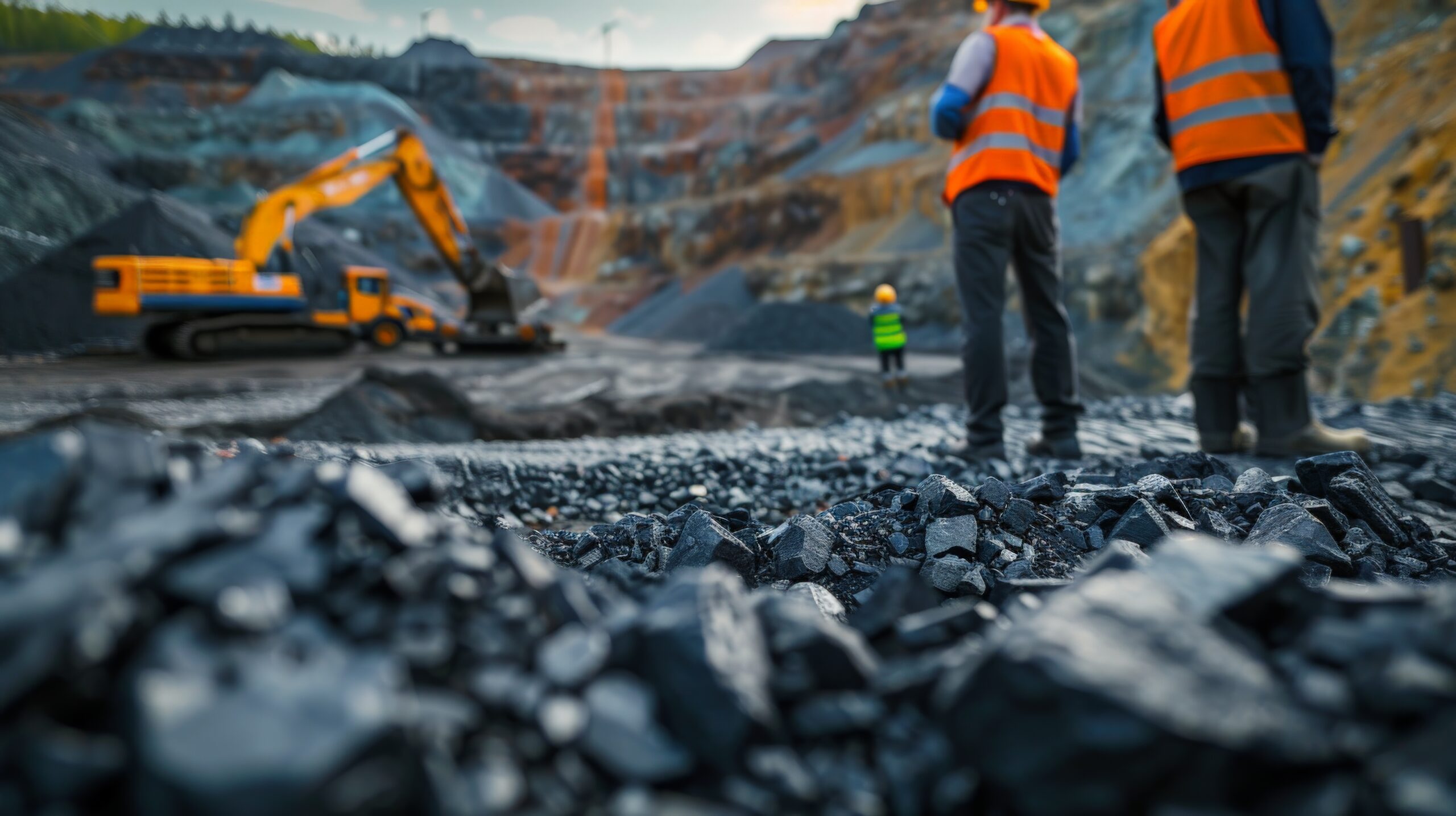 vecteezy two mining engineers in hard hats and safety vests are 53695778 scaled