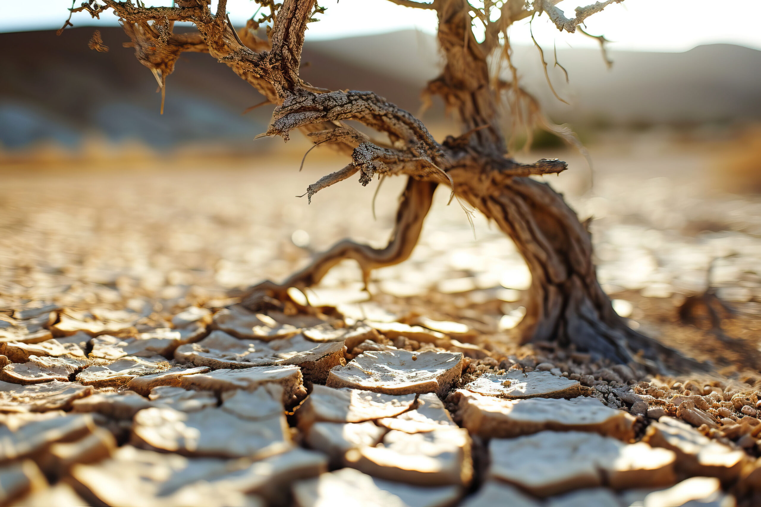 vecteezy ai generated desert dry cracked ground with dry tree in the 36890335 1 scaled