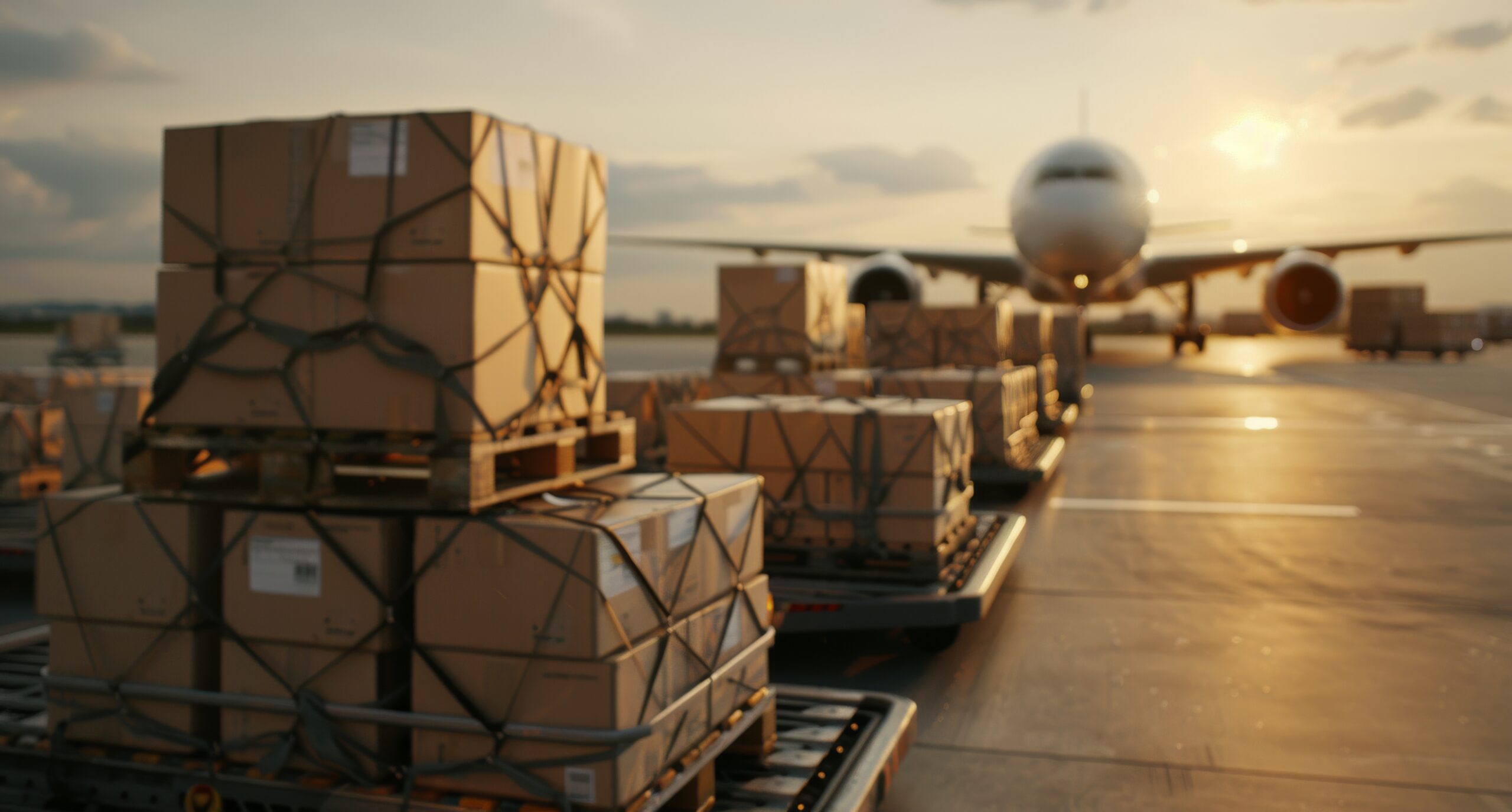 vecteezy cargo plane at sunset 48834683 scaled