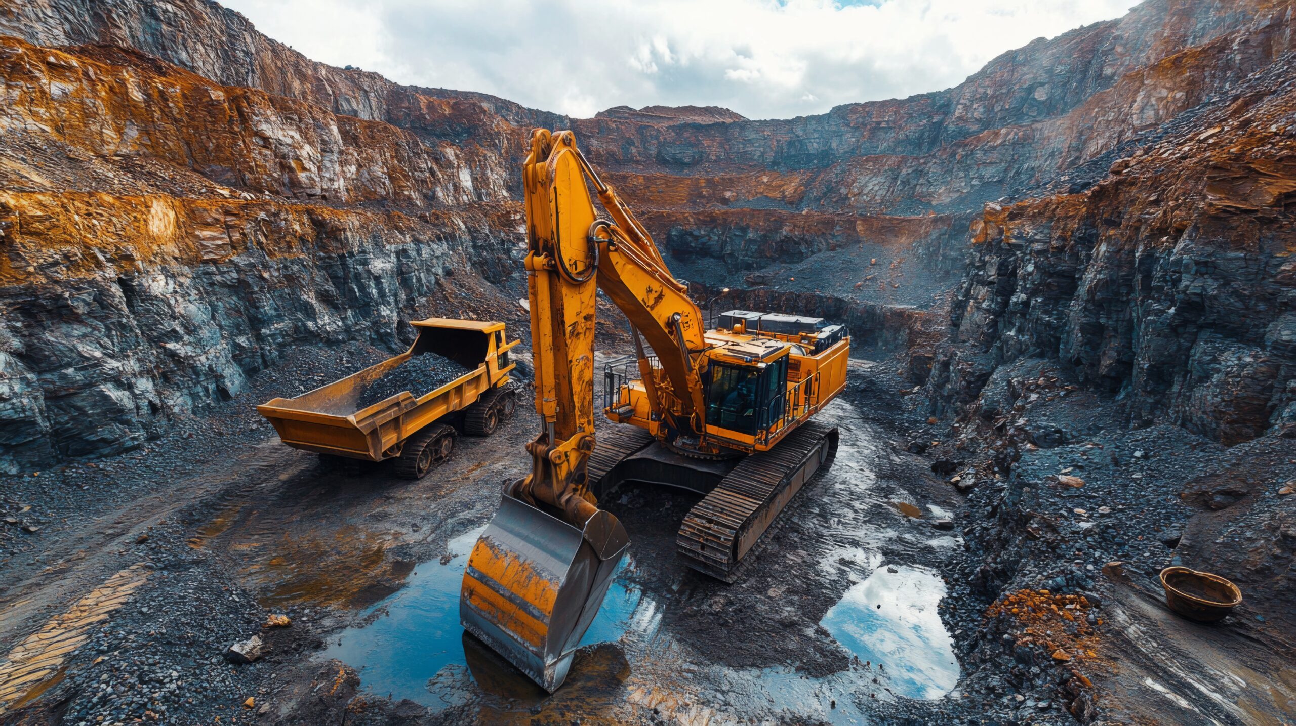 vecteezy excavator operates in a deep quarry moving minerals into a 60032084 scaled