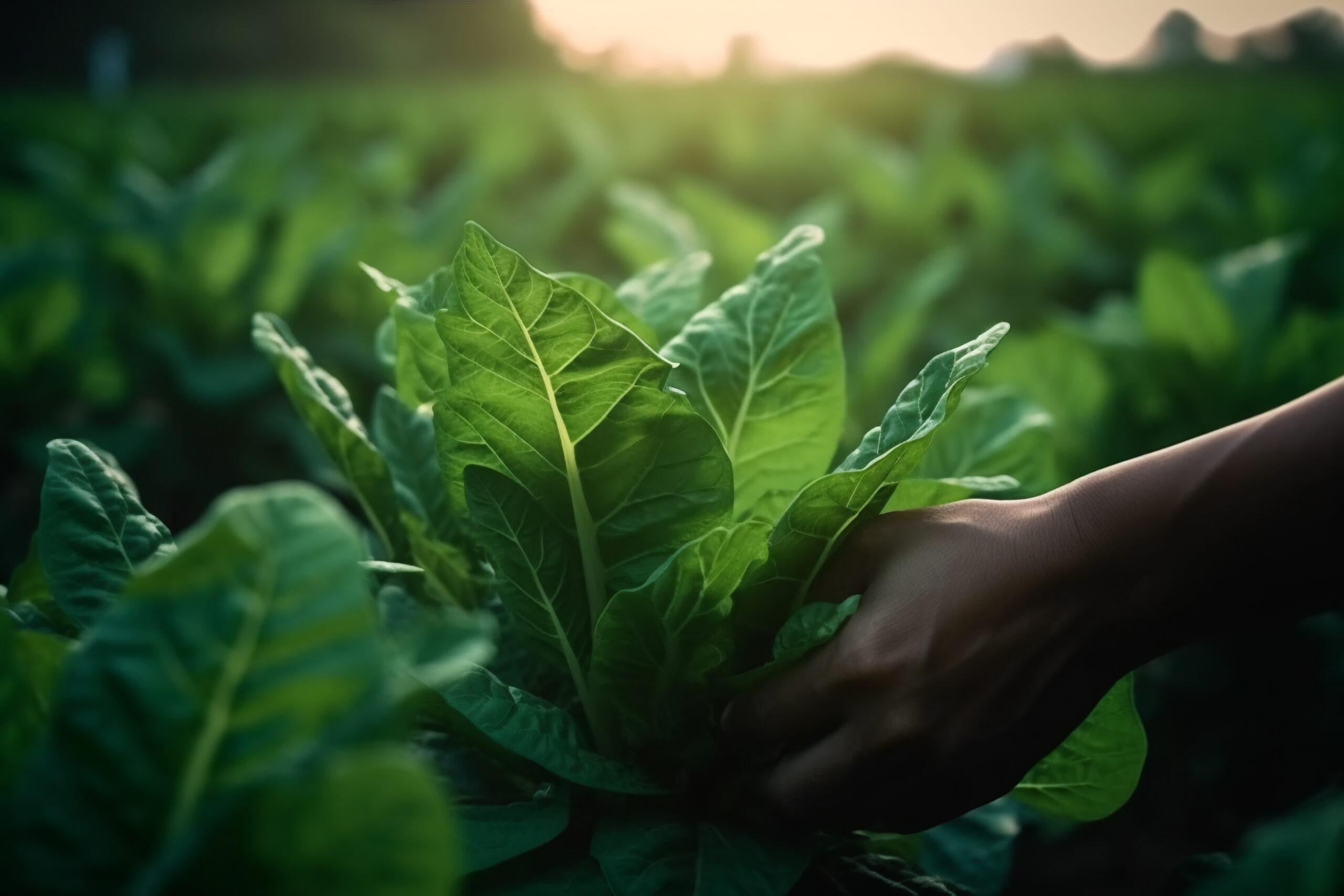 vecteezy green tobacco seedlings in the hands of an agronomist in a 27894214 scaled