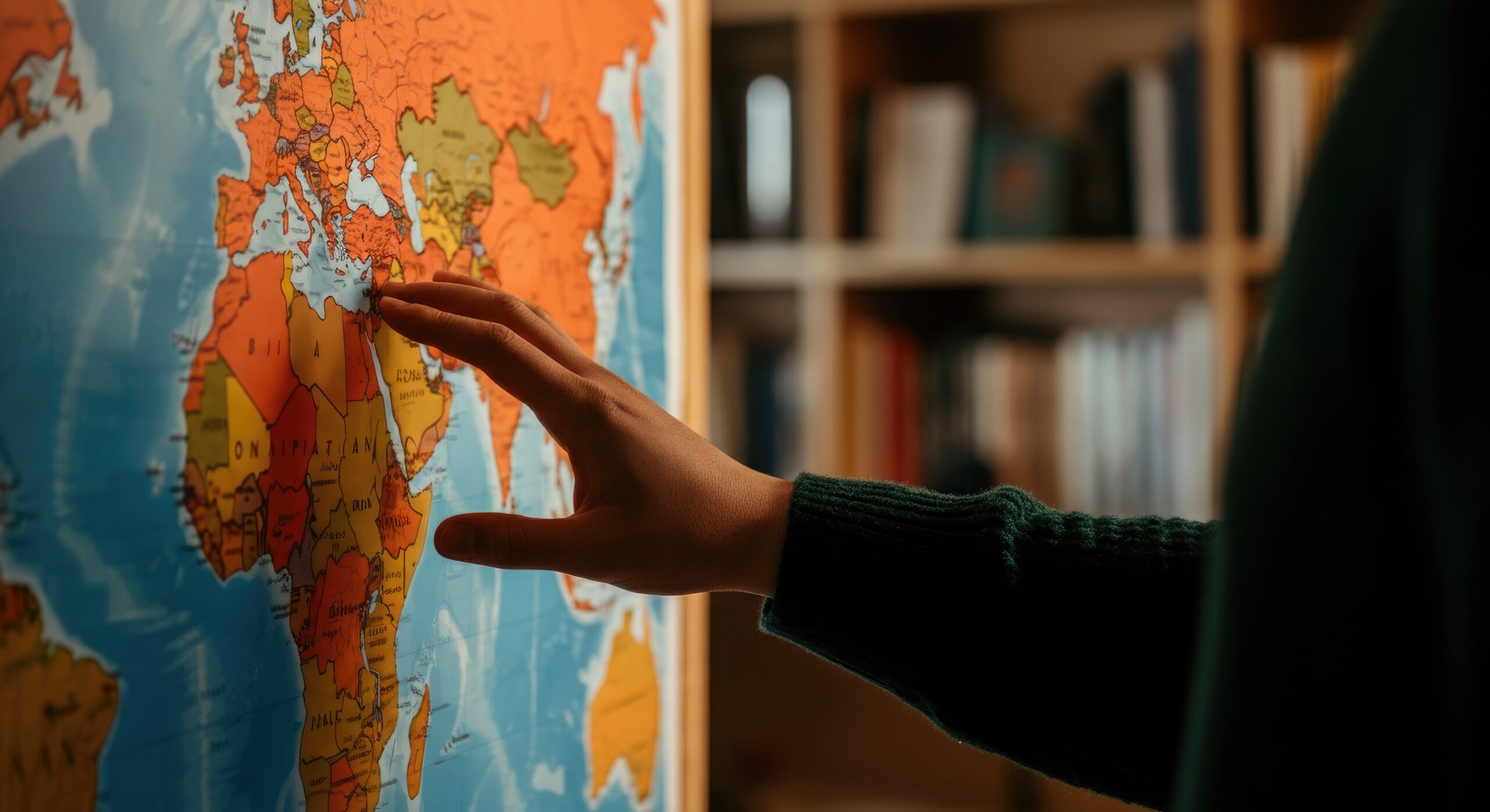 vecteezy hand touching map of africa on globe exploring travel ideas 73861424 scaled