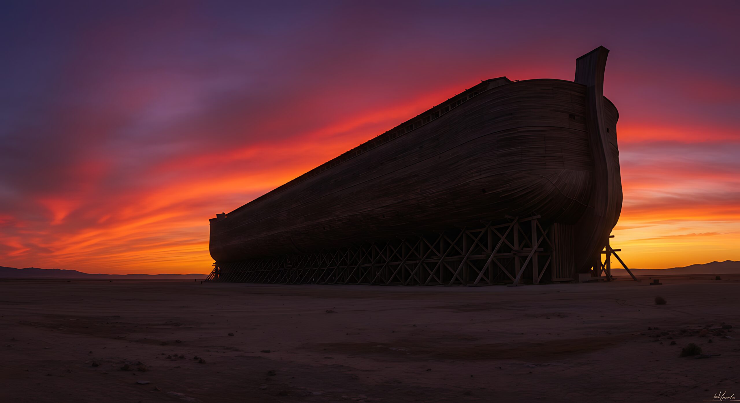 vecteezy the ark of the covenant is shown in the desert at sunset 68036836 scaled