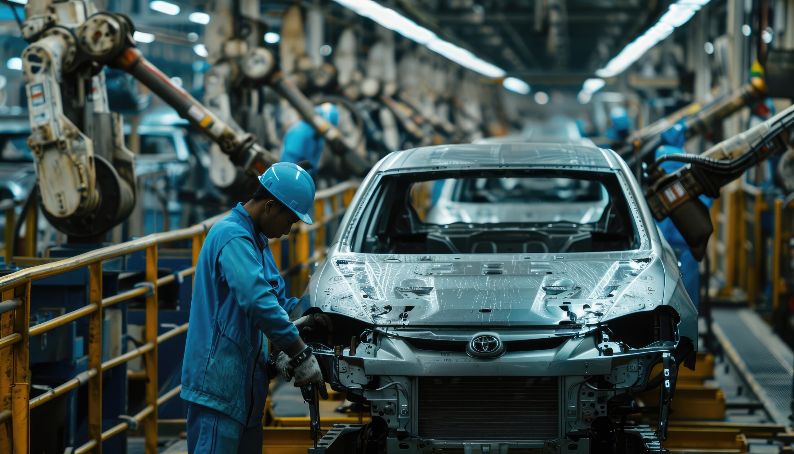 vecteezy worker assembling a car on a factory assembly line 52749305 scaled