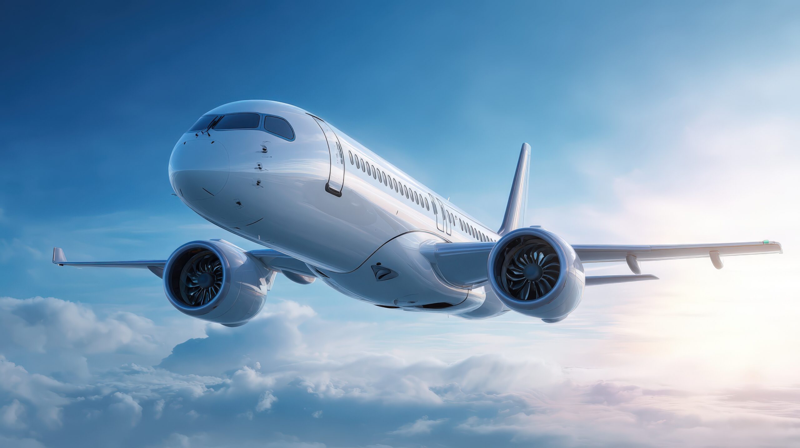 vecteezy commercial airplane flying in cloudy sky air travel 70670424 scaled